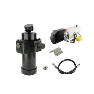 Hydraulika pro sklápěcí přívěs. Sada sklápění k 8 tun + napájecí zdroj 24 V + zdvih 1237 válec