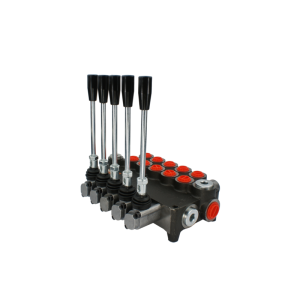 Hydraulický monoblokový rozvaděč 5 sekční 80L