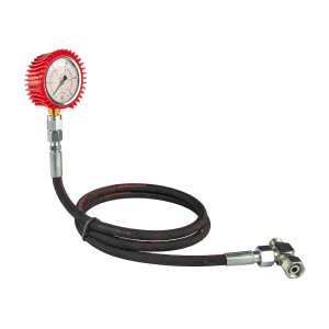 Sada tlakoměru oleje, manometr 250 bar, hadice 1500 mm a T-kus BBA M18x1,5