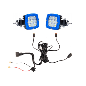 Dvě pracovní lampy 9xLED 2800 LM 35W + připojení