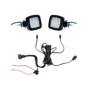 Dvě pracovní lampy 9x ED 650 LM 34W + připojení