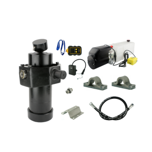 Hydraulika pro sklápěcí přívěs. Sada sklápění k 8T + 24V napájecí zdroj s bezdrátovým ovládáním + zdvih 1237 válec