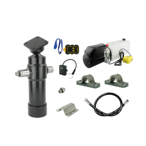 Hydraulika pro sklápěcí přívěs. Sada sklápění k 5T + 12V napájecí zdroj s bezdrátovým ovládáním + válec