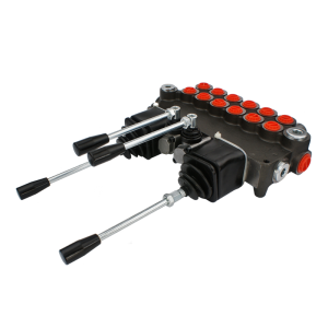 Hydraulický monoblokový rozvaděč 6 sekční 80L