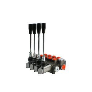 Hydraulický monoblokový rozvaděč 4 sekční 40L