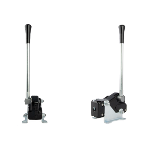 Páka ovládající hydraulický rozvaděč, dodatečně korba s upevněním na základnu