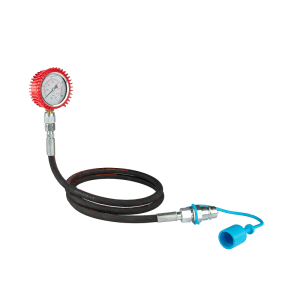 Sada tlakoměru oleje, manometr 160 bar, kabel 2000 mm a zástrčka Euro