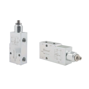 Jednocestný ventil přetížení-blokování COUNTERBALANCE VBCL závity: 1/4 "průtok: 30L/min max. tlak: 350bar