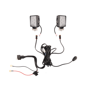 Dvě pracovní lampy 9xLED 1430 LM 24W + připojení 4 m
