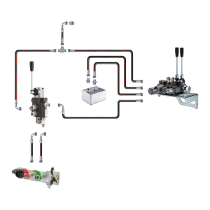 Hydraulika MF255 Ursus 3512 2812 hydraulický rozvaděč, 1 sekce a 2 sekce, vedení a konektory