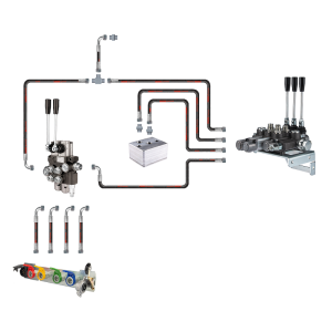Hydraulika MF255 Ursus 3512 2812 hydraulický rozvaděč, 2- a 3-sekční, vedení a konektory