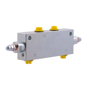 Dvojitý uzavírací ventil BHB08-107 uzavírací dvojčinný pohon závity: 3/8" průtok: 60L/min max. tlak: 350bar