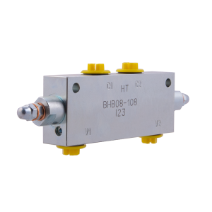 Dvojitý brzdový ventil BHB08-108G1/2 dvojčinný zámek válce závity: 3/8" průtok: 60L/min max. tlak: 350bar