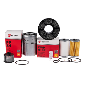 Kompletní sada filtrů pro traktor Ursus C-330 Filtr motorového oleje + palivové filtry + vložka odlučovače paliva + filtr zdvihového oleje + vzduchový filtr nového typu