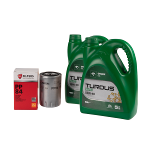 Filtr motorového oleje PP84 PP-8.4 pro traktor Ursus C-330 C-360 + motorový olej TURDUS 15W40 10L