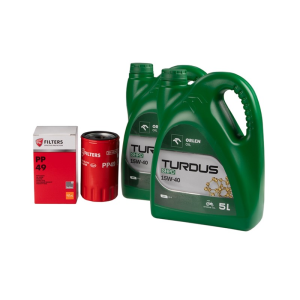 PP49 PP-4.9 filtr motorového oleje pro traktor Ursus C-360-3P + motorový olej TURDUS 15W40 10L