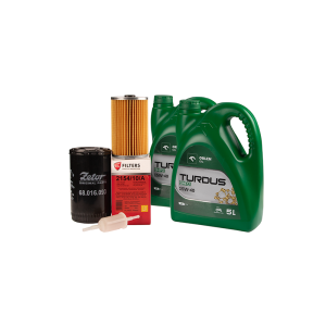 Sada filtrů pro traktor Zetor Forterra 8621-11641 Filtr motorového oleje + palivový filtr + vložka palivového filtru + motorový olej TURDUS 15W40 10L