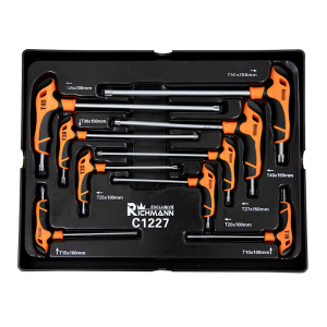 Sada imbusových klíčů Torx T10-T50mm "T" rukojeť C1227