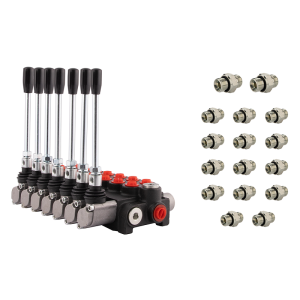 7-sekční hydraulický rozvaděč 40 l/min P40 s přípojkami 22/18 Hydrolider