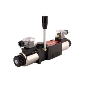 Cetop 3 NG6 deskový hydraulický rozvaděč, ručně nebo elektricky ovládaný, 12V, 3-polohová cívka