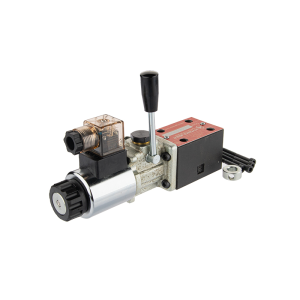 CETOP 3 NG6 deskový hydraulický rozvaděč, ručně nebo elektricky ovládaný, 12V, 2-polohová cívka