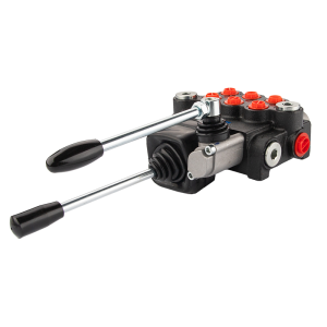 3sekční hydraulický rozvaděč 40l/min P40A1A1A1GKZ1 ovládaný jednou pákou a joystickem