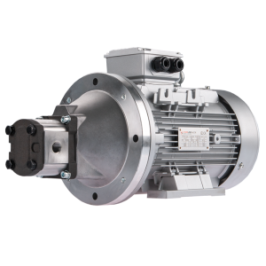 Pravé zubové hydraulické čerpadlo 18L + 3fázový elektromotor IE3 400V 4kW 13MPa