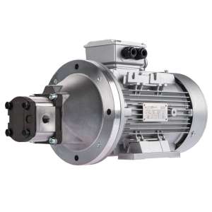 Pravé hydraulické zubové čerpadlo 15L + 3fázový elektromotor IE3 400V 4kW 15MPa