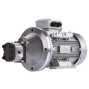 Pravé zubové hydraulické čerpadlo 18L + 3fázový elektromotor IE3 400V 7,5kW 23MPa