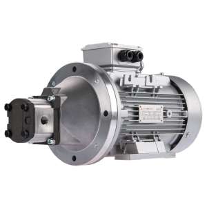 Pravé zubové hydraulické čerpadlo 30L + 3fázový elektromotor IE3 400V 7,5kW 14MPa