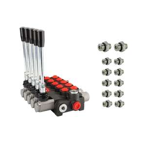 Hydraulický rozdělovač 5 sekcí 10 l/min 05P40A1A1A1A1A1GKZ1 s přípojkami 16/14 Hydrolider