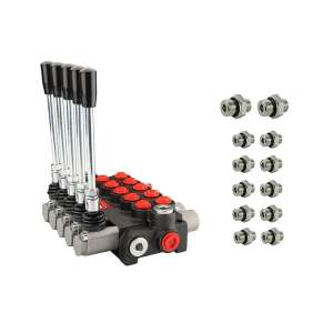 Hydraulický rozdělovač 5 sekcí 20 l/min 05P40A1A1A1A1A1GKZ1 s přípojkami 16/16 Hydrolider