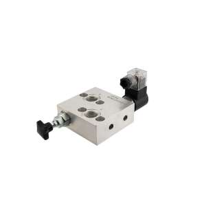 Hydraulický ventil BVR 1203B 1/2" 12V regulátor otáček motoru v obou směrech v sadě s elektrickou zástrčkou pro 12V cívku se svítivou diodou rozdělovače elektromagnetických ventilů