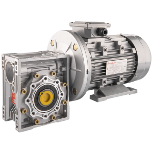 3-fázový elektromotor 380V 1,5 kW se šnekovým převodem HMRV 63 IEC90 s převodem 1:10. Nahradit NMRV MOTOVARIO.