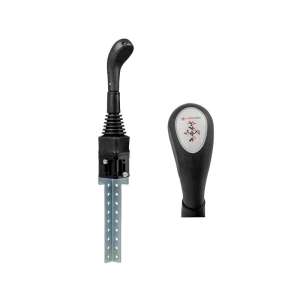 Joystick Hydrolider 3336 bez tlačítka, v sadě s uchycením. Uzpůsobeno pro spojovací tyče na vidlicích.