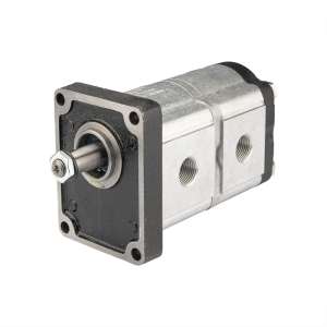 Pravé dvousekční hydraulické čerpadlo Hydrosila se zuby, skupina 2, objem: 12/8 cm3/ot., průtok (1500 ot.): 18/12 l/min