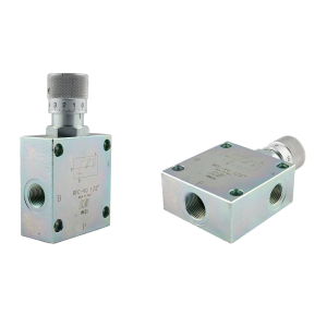 Ventil regulátoru průtoku RFC-VU 3/4 - 1/2 s číselníkem se stupnicí