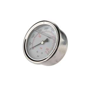 Glycerinový hydraulický manometr s průměrem stupnice 63 mm, rozsah měření tlaku 0-315 barů G1/4"
