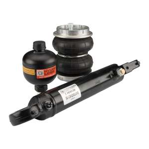 Sada tlumičů odpružení Jednostranný píst 50/28/200 l:415 u25 + měch s kování 130x2 + hydroakumulátor 0,35 l