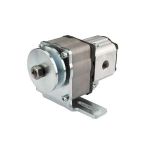 Ložiskový pohon hydraulické zubové čerpadlo levé 7,60 cm3/ot skupiny 1 + podpěra a řemenice
