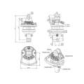 Hydraulický rotátor skupina 3 3/8" v sadě spojovací díl HYDROLIDER