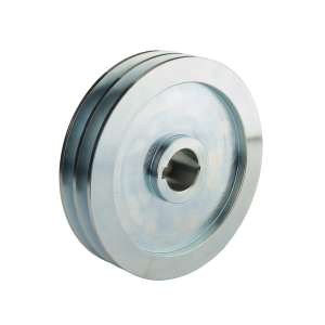 Dvojitá kladka pro dva řemeny 2x17 fi 200 / 38mm drážka 10mm