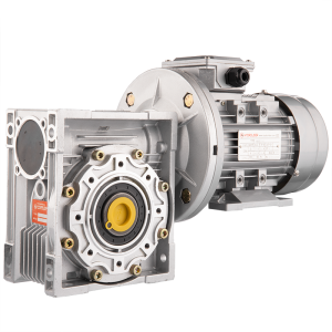 3-fázový elektromotor 380V 0,55 kW se šnekovým převodem HMRV 75 IEC80 s převodem 1:60. Nahradit NMRV MOTOVARIO.