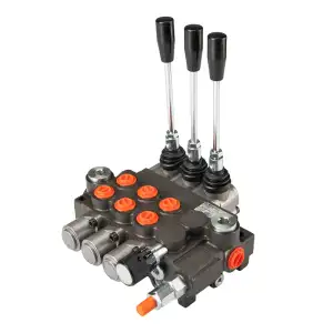 Hydraulický rozdělovač 3dílný 40L s regulátorem průtoku