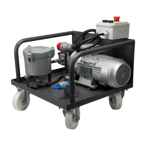 Mobilní filtrační jednotka hydraulického oleje 400V