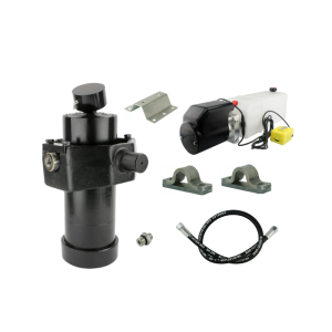 Hydraulika pro sklápěcí přívěs. Sada sklápění k 8 tun + napájecí zdroj 24V + zdvih 1237 válec