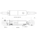 Dvojčinný hydraulický válec 40/22 zdvihů 800 L:1010 + uchycení