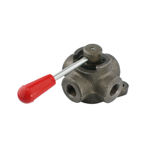 Vysokotlaký 4/3 cestný kulový přepínací kohout 35L 3/8" Centrálně otevřený