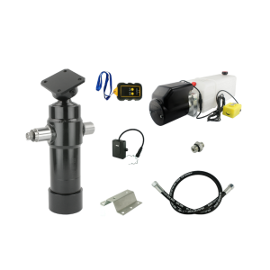 Hydraulika pro sklápěcí přívěs. Sada sklápění k 5 tun + 12V napájecí zdroj s bezdrátovým ovládáním + zdvih 700 válec