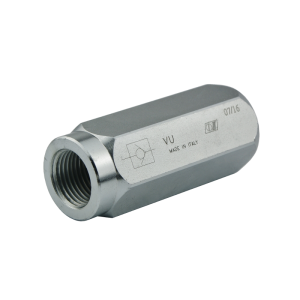 Lineární zpětný ventil VU závity: 2" průtok: 650L/min max. tlak: 300bar